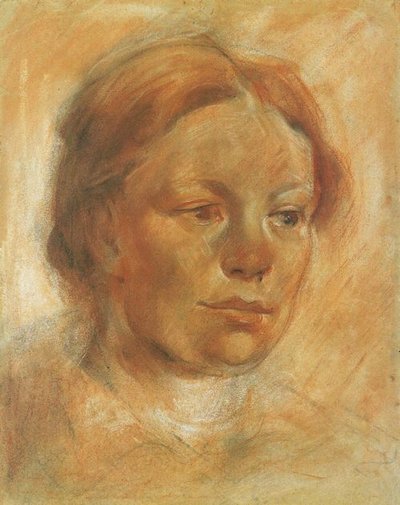Testa di ragazza da Franz Marc